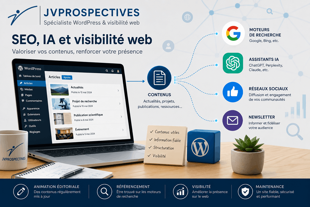 JVPROSPECTIVES, spécialiste wordpress en Occitanie